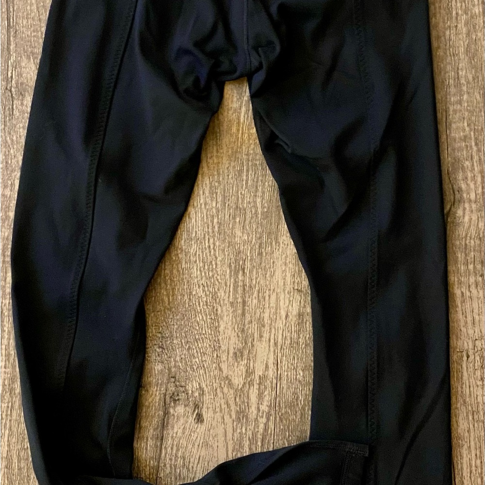Nike Black Leggings - Tight Fit, High Rise Full Length Flare